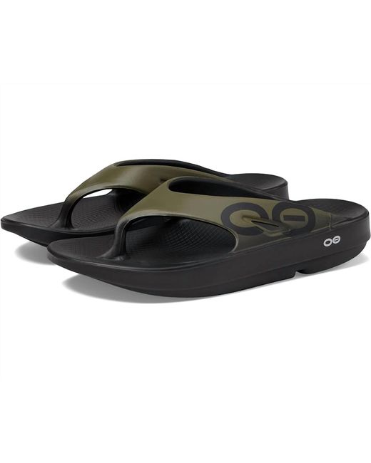 OOFOS Black Ooriginal Sport Thong Sandal for men