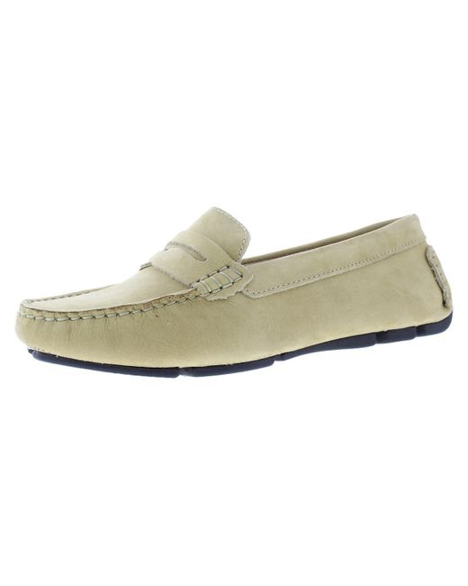 Massimo Matteo Natural Penny Keeper Cushioned Footbed Slip-on Moccasins