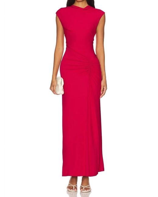 Jonathan Simkhai Red Acacia Sleeveless Midi Dress