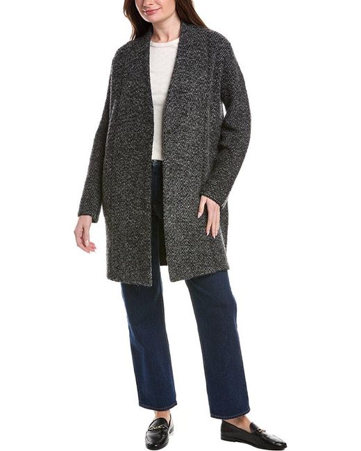 Vince Black Boucle Cardigan Jacket
