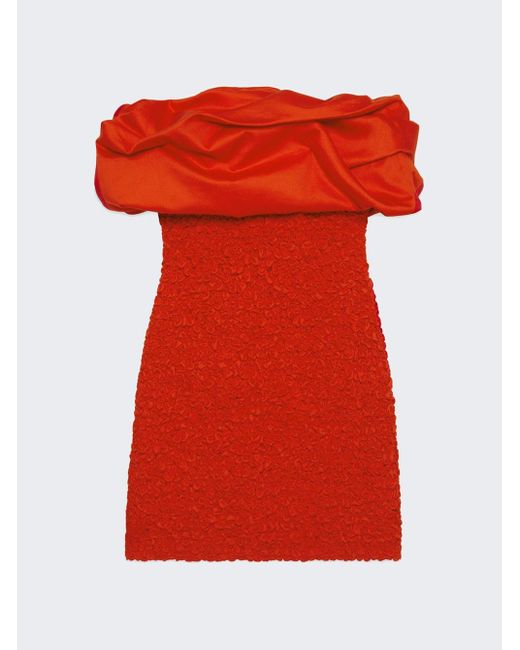 Mara Hoffman Red Popcorn Kenza Dress