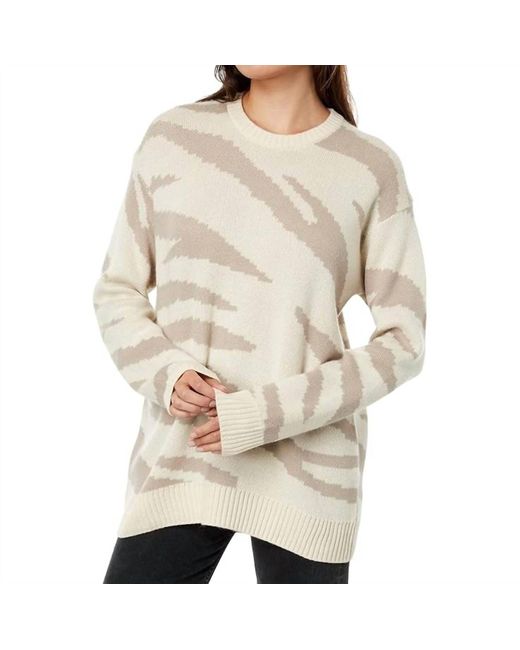 Splendid Natural Lana Zebra Sweater