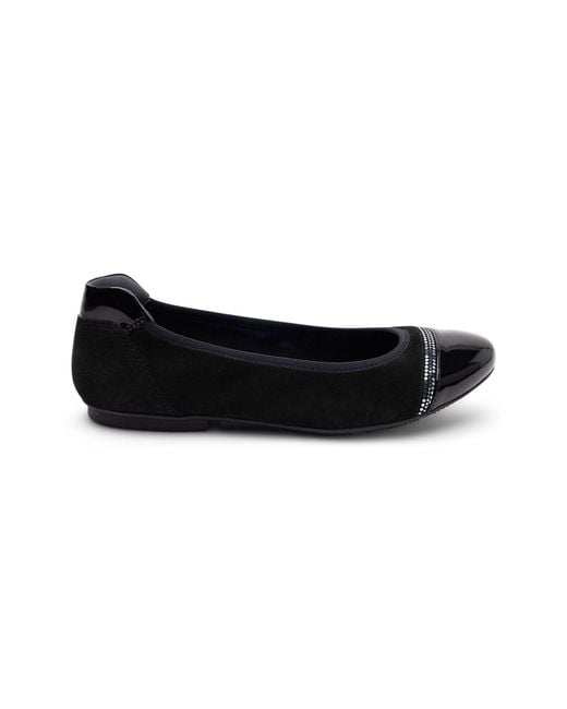 Hogan Black Wrap 144 Ballerina Lav. Lamina Pois