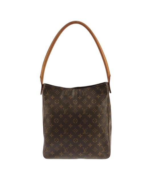Louis Vuitton Brown Looping Gm Canvas Shoulder Bag (pre-owned)