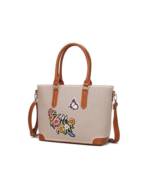MKF Pink Spiral Designer Handbag By Mia K