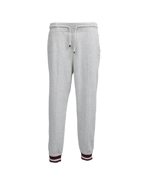Brunello Cucinelli Gray Drawstring Sweatpants for men