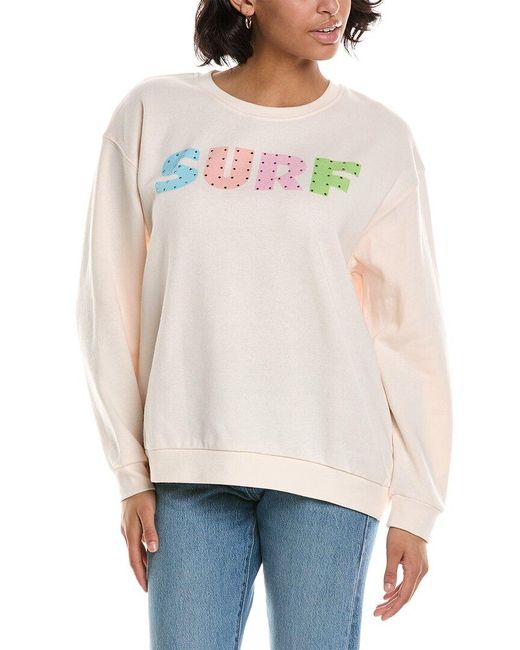 Vintage Havana White Surfwash Sweatshirt