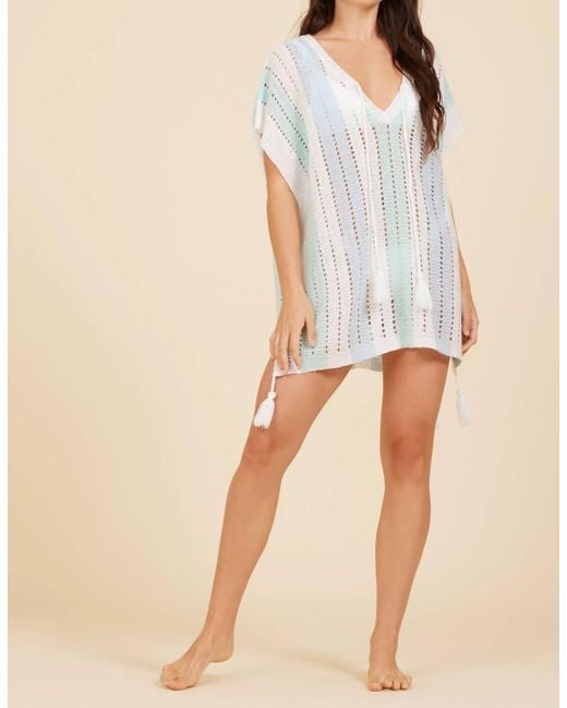 Surf Gypsy Natural Stripe Knit Square Cover Up