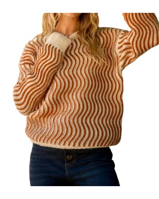 And The Why Brown When You Waver Sweater