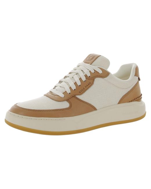 Cole Haan White Gp Crossover Faux Leather Lifestyle Casual And Fashion Sneakers for men