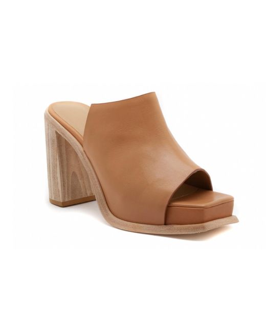 Wal & Pai Brown Denker Camel Calf Sandals