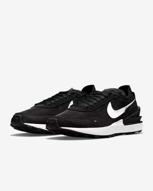 Nike Black Waffle One Dc2533-001 Sneakers Low Top Running Shoes