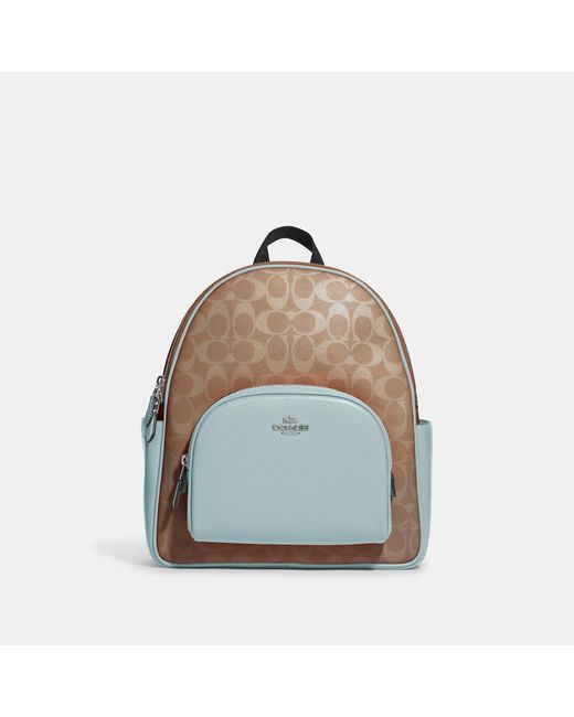 Coach Outlet Blue Court Backpack