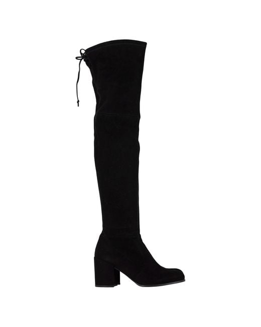 Stuart Weitzman Black Flareland Knee-High Boots
