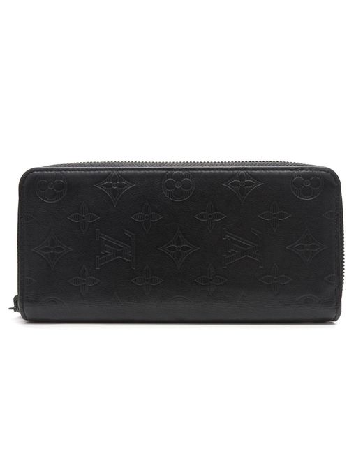 Louis Vuitton Black Zippy Canvas Wallet (pre-owned) for men