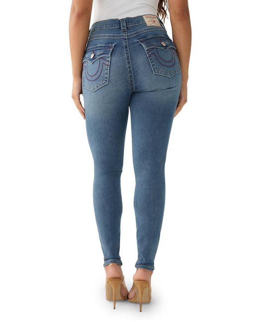 True Religion Blue Halle High-rise Stretch Skinny Jeans