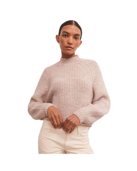 Z Supply Brown Desmond Pullover Sweater