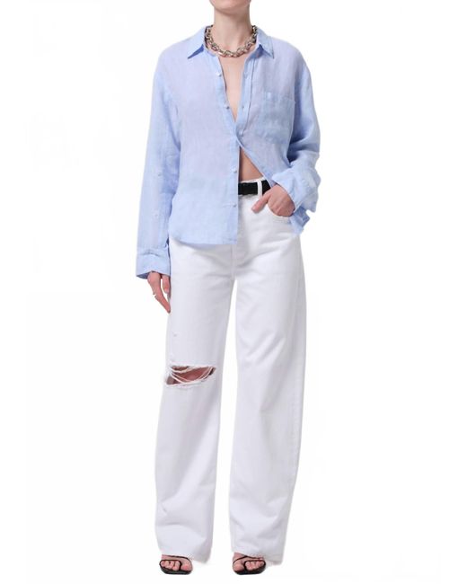 Citizens of Humanity Blue Ayla Baggy Jean