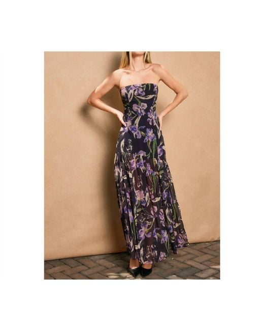 Dress Forum Floral Drop Waist Maxi Dress
