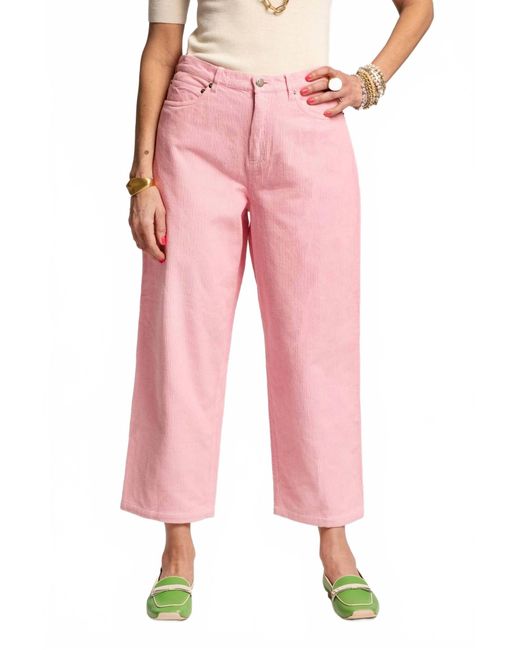 Frances Valentine Red Jane Corduroy Pant