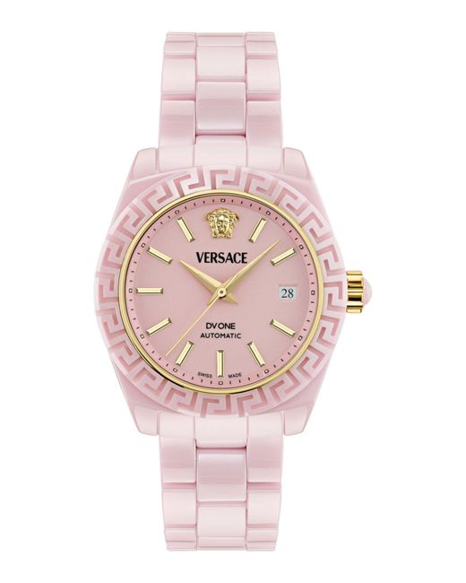 Versace Pink Dv One Automatic Watch
