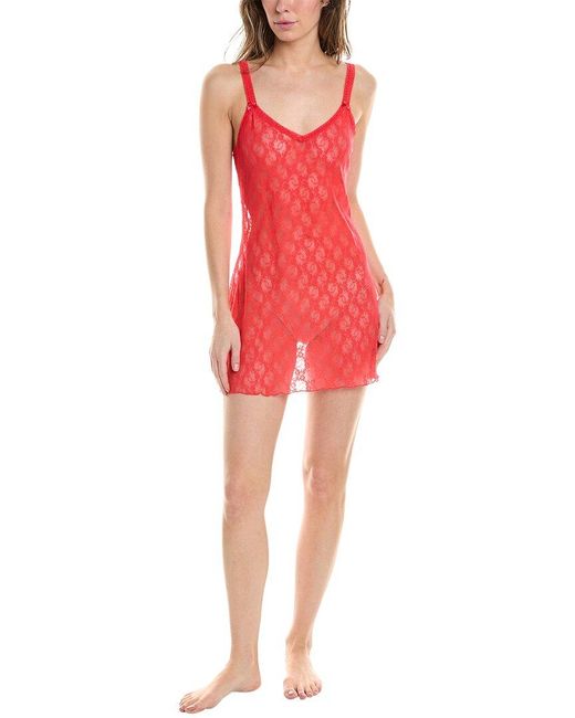 B.tempt'd Red B. Temptd By Wacoal Lace Kiss Chemise