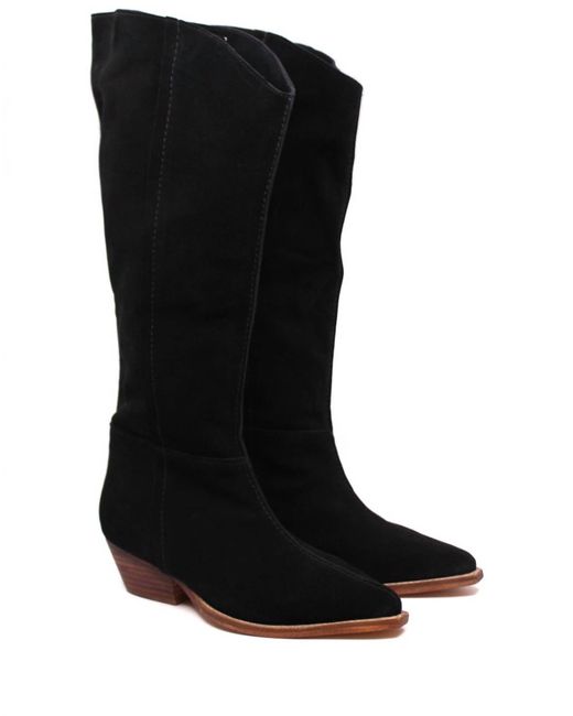Free People Black Sway Low Slouch Boot