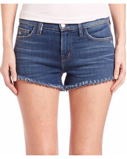 L'Agence Blue Zoe Perfect Fit Short