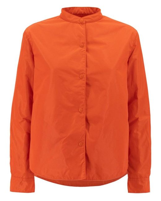 Aspesi Orange Soft And Light Nylon Blouson Jacket