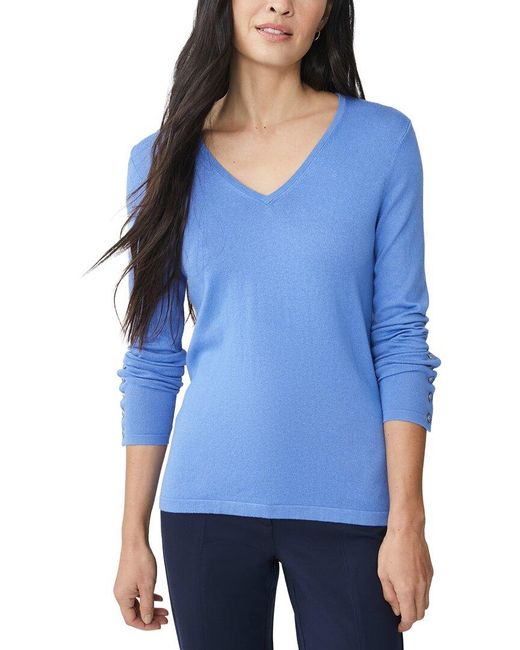 J.McLaughlin Blue Marnie Sweater