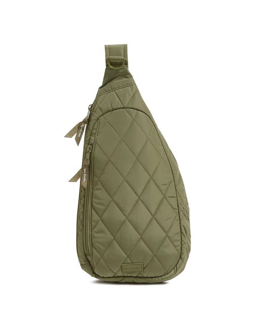 Vera Bradley Green Ultralight Essential Sling Backpack