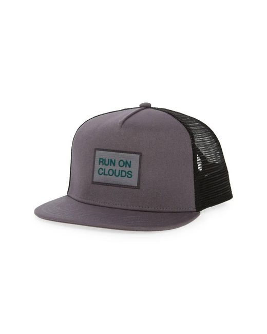 On Shoes Black Crew Cap for men