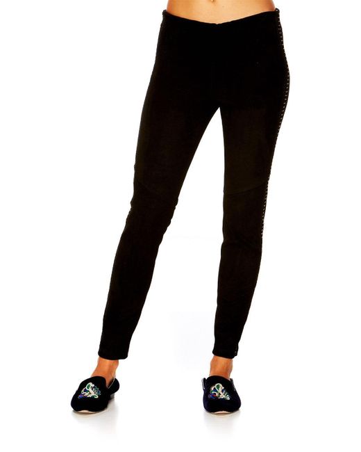Camilla Stretch Leather Leggings in 
