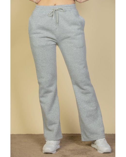 TRUEDAMES Blue Drawstring Waist Slant Pocket Sweatpants