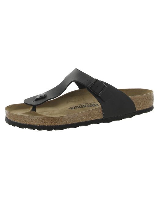 Birkenstock Brown Gizeh Bs Leather Flip-flop Thong Sandals