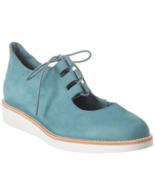 Arche Blue Danako Leather Flat