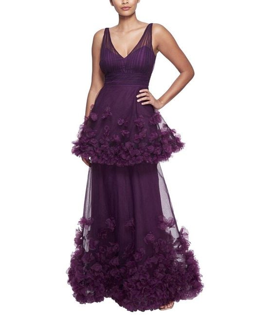 Marchesa Purple Gown