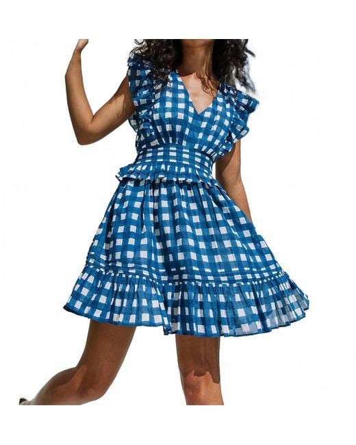 cleobella blue dress Marceline Midi Dress in glacier lake by Cleobella M main image 0