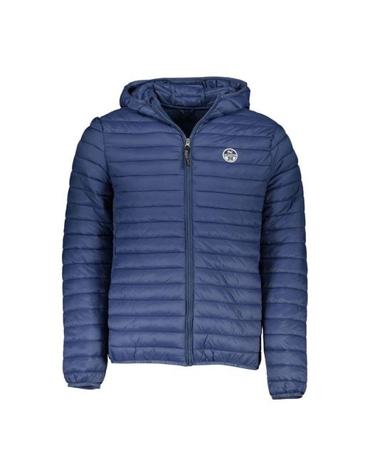 North Sails Blue Poliammide Jacket for men