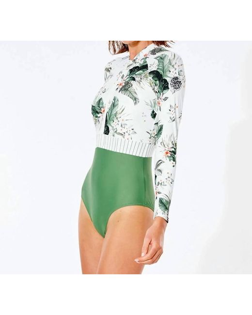 Rip Curl Green On The Coast Long Sleeve Surfsuit