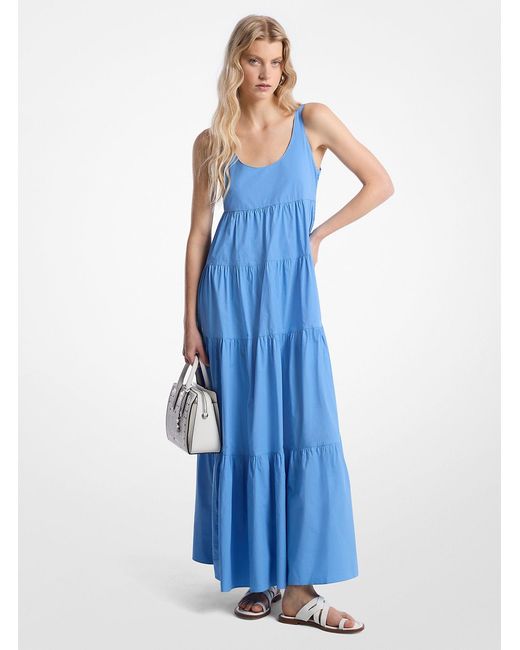 michael kors dresses blue Lace Bodice V-Neck 3/4 Sleeves Long Mother Of The Bride Dress Dark Navy Dress main image 0