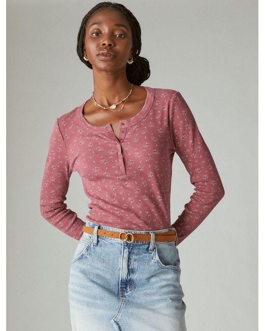 Lucky brand hotsell red top