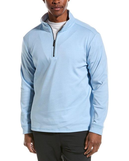 Magaschoni Blue 1/4-zip Pullover for men