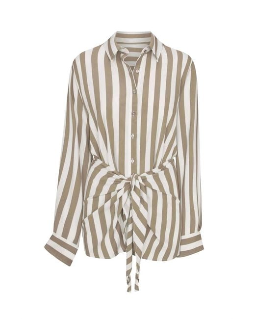 Anemos White L. A. Button Down Mini Dress