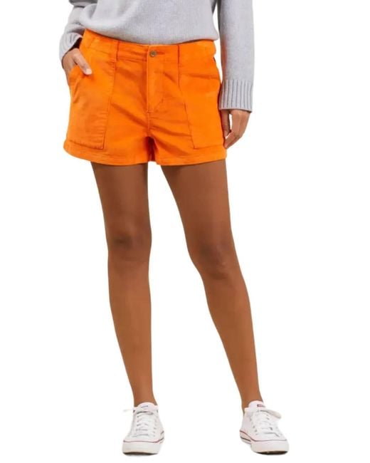 Outerknown Orange Strech Cord Short