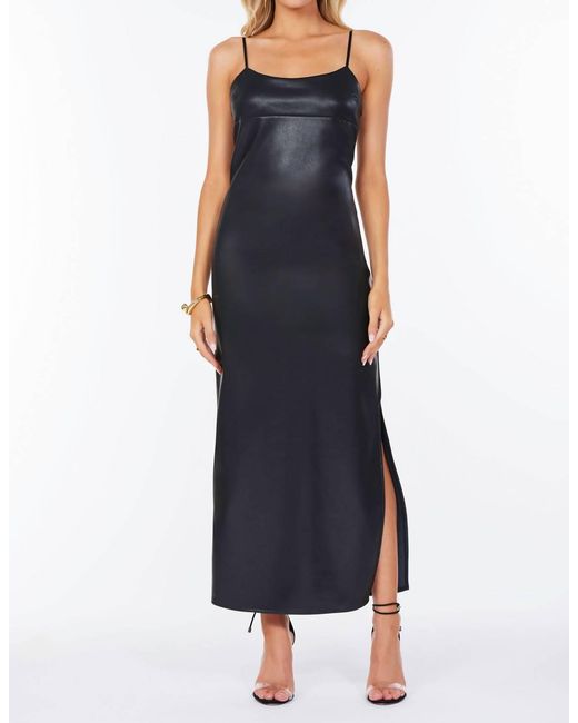 Bishop + Young Women's Blue Tyler Faux Leather Midi Dress -  cruiseboatoman.com