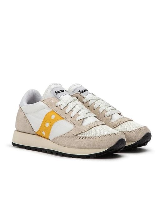 Saucony White Jazz Original Vintage S60368-40 Cement Shoes Gbnc1035