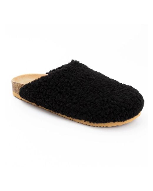 Sugar Black Ultra Faux Fur Comfort Insole Clogs