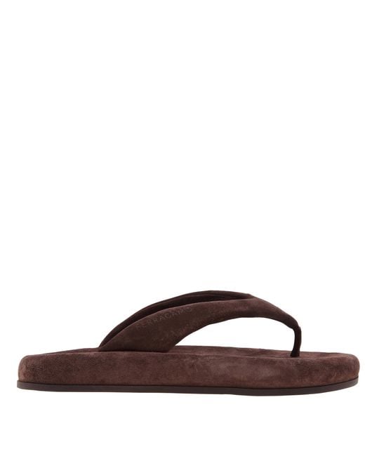 Ferragamo Brown Ferragamo Dylan Suede Platform Sandals for men