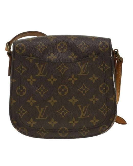 Louis Vuitton Saint Cloud Canvas Shoulder Bag (pre-owned) in Green